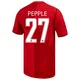 Men's Aribim Pepple Red Authentic ＃27 Canada National Team 2026 Home Match Soccer Jersey