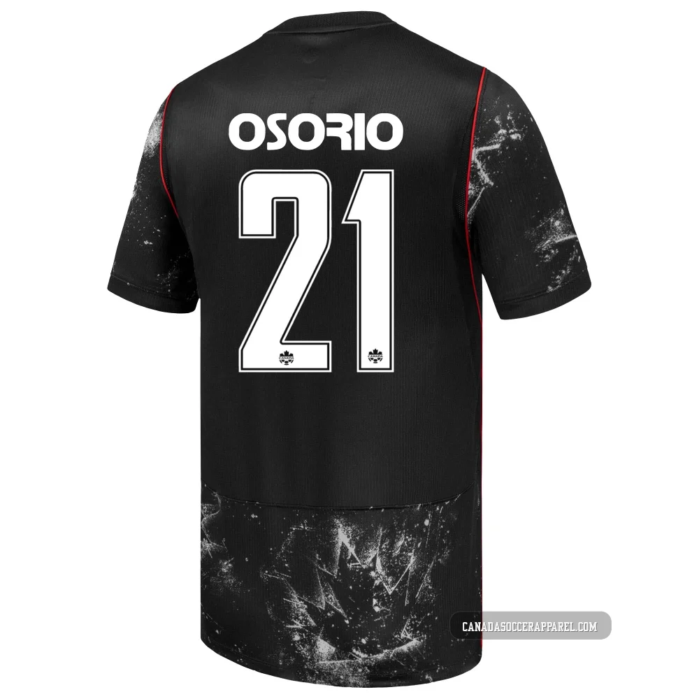 Men's Jonathan Osorio Black Replica ＃21 Canada National Team 2026
