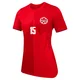 Women's Moïse Bombito Red Replica ＃15 Canada National Team 2026 Home Stadium Soccer Jersey