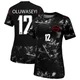 Women's Tani Oluwaseyi Black Replica ＃12 Canada National Team 2026 Away Stadium Soccer Jersey
