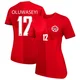 Women's Tani Oluwaseyi Red Replica ＃12 Canada National Team 2026 Home Stadium Soccer Jersey