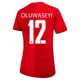 Women's Tani Oluwaseyi Red Replica ＃12 Canada National Team 2026 Home Stadium Soccer Jersey