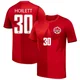 Youth Junior Hoilett Red Replica ＃30 Canada National Team 2026 Home Stadium Soccer Jersey