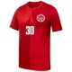 Youth Junior Hoilett Red Replica ＃30 Canada National Team 2026 Home Stadium Soccer Jersey