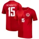 Youth Moïse Bombito Red Replica ＃15 Canada National Team 2026 Home Stadium Soccer Jersey