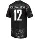 Youth Tani Oluwaseyi Black Replica ＃12 Canada National Team 2026 Away Stadium Soccer Jersey