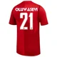 Youth Tani Oluwaseyi Red Replica ＃21 Canada National Team 2026 Home Stadium Soccer Jersey